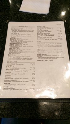 Menu photo 5 Knotty Pine Brewing Columbus, OH