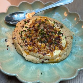 Ema - Sweet Corn Hummus - Mediterranean Near Me - Glenview, Illinois Ema - Sweet Corn Hummus - Mediterranean Near Me - Glenview, Illinois