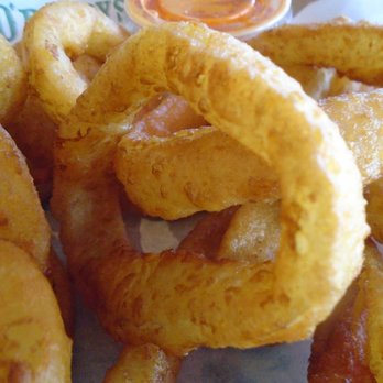 Beef 'O' Brady's - Beer battered onion rings, close-up. - Sports Bars Near Me - St. Francis, Minnesota