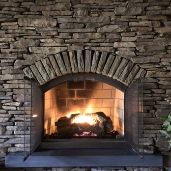 Anderson Masonry - Gas logs in Natural stack stone fireplace - Fireplace Services Near Me - Canadensis, Pennsylvania Anderson Masonry - Gas logs in Natural stack stone fireplace - Fireplace Services Near Me - Canadensis, Pennsylvania