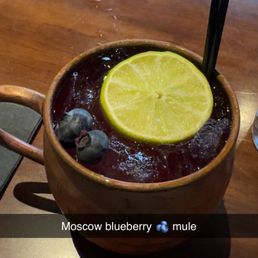 Moscow blueberry mule