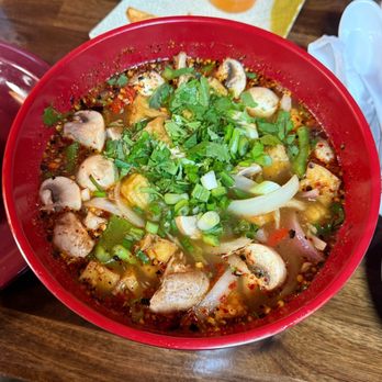 Rock N Thai Cafe - #11 Tom-Yum - Tofu, Extra Hot - Thai Near Me - Grand Haven, Michigan Rock N Thai Cafe - #11 Tom-Yum - Tofu, Extra Hot - Thai Near Me - Grand Haven, Michigan
