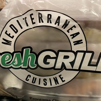 Fresh Grill Mediterranean - Delivery display bag - Halal Near Me - Canoga Park, California