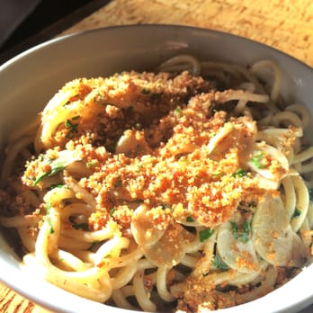 How to Cook a Wolf - Spaghetti with anchovies, etc. Anchovy bones clearly visible - Italian Near Me - Seattle, Washington
