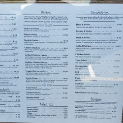 Angel's Cafe - Menu posted outside - 02/15/24