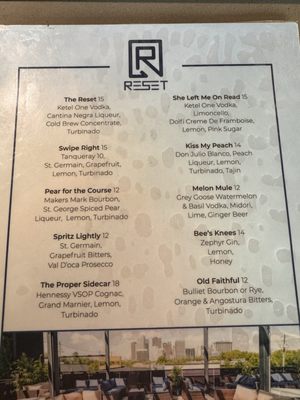 Menu photo 2 Reset Houston, TX