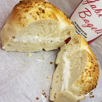 Gabe's Bagels - Onion w Cream Cheese - Bagels Near Me - East Hanover, New Jersey Gabe's Bagels - Onion w Cream Cheese - Bagels Near Me - East Hanover, New Jersey