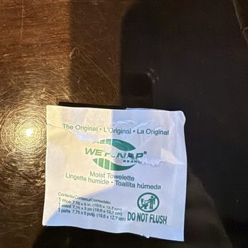 Moani Waikiki - Even gave us a hand wipe! Perfect because I forgot my hand sanitizer - Seafood Near Me - Honolulu, Hawaii