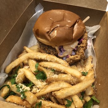 The Local Press - FRIED CHICKEN SANDWICH - Salad Near Me - Park, New York