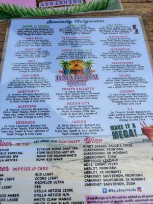 Menu photo 1 Baja Beach Cafe San Diego, CA Menu photo 1 Baja Beach Cafe San Diego, CA