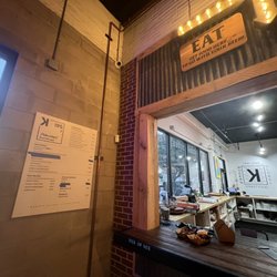 kansept - The menu and the front of location