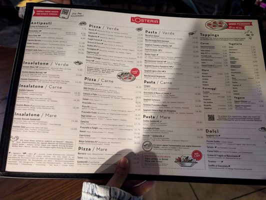 Menu photo 1 L'Osteria Munich, BY Menu photo 1 L'Osteria Munich, BY
