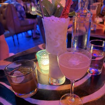 Sunken Harbor Club - Left to right: Donkey Conga, Manta Ray, Star Cycle - Cocktail Bars Near Me - Brooklyn, New York
