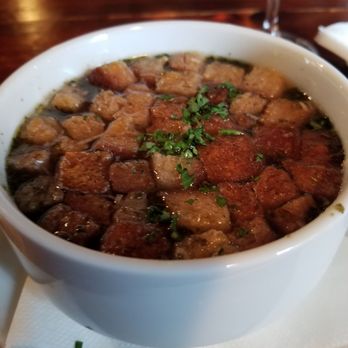 Restaurace Spirit Bar - Garlic soup with lots of croutons ... - Shopping Near Me - Prague, Puerto Rico