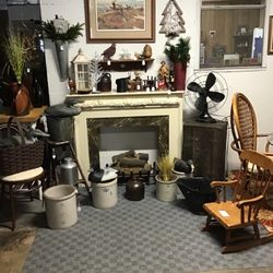 Looking 4 Treasures - Decorated Fireplace