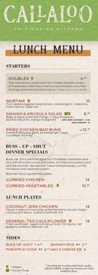 Menu photo 7 Callaloo Lancaster, PA