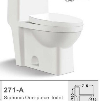 Home's Pro - Canadian standard One-piece ceramic toilet 4.8L Flush for only $99.99/each. EHT Toilet 1000gram flushing power. Soft closing seat included. - Building Supplies Near Me - Edmonton, Alberta