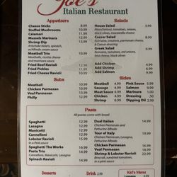 Joe’s Italian Restaurant