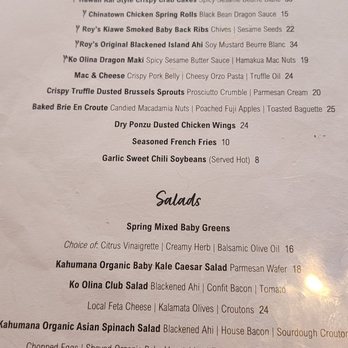 Roy's Ko Olina - Asian Fusion Near Me - Kapolei, Hawaii Roy's Ko Olina - Asian Fusion Near Me - Kapolei, Hawaii