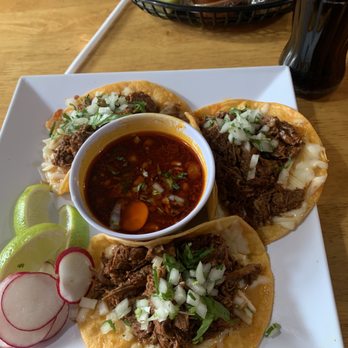 Homemade Taqueria Meeker Ave - Birria Tacos with Consommé (Order of 3) and Mexican coke - Mexican Near Me - Brooklyn, New York Homemade Taqueria Meeker Ave - Birria Tacos with Consommé (Order of 3) and Mexican coke - Mexican Near Me - Brooklyn, New York