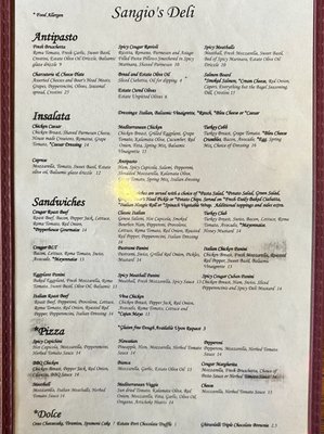 Menu photo 3 Sangio's Deli Temecula, CA