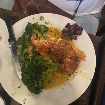 Harbor House - Crab Stuffed Salmon - Seafood Near Me - Detroit, Michigan