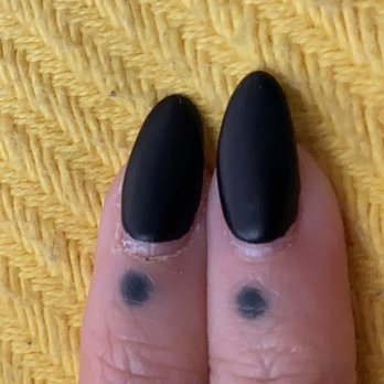 Zen Nails and Spa - uneven pinky nails, also the one pinky was cut and bled from the drimmel you can vaguely see the scab - Waxing Near Me - Carmel, Indiana Zen Nails and Spa - uneven pinky nails, also the one pinky was cut and bled from the drimmel you can vaguely see the scab - Waxing Near Me - Carmel, Indiana