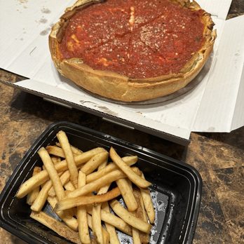 Giordano's - Pepperoni pizza, French fries - Pizza Near Me - Chicago, Illinois