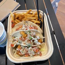 Fried fish tacos