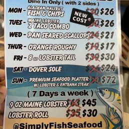 The daily specials are a great value