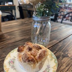 Pull apart peach muffin