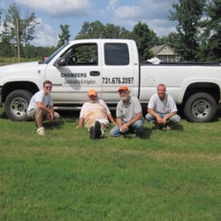 Chambers Landscaping And Irrigation - My crew before I bought my new Dodge. We've hired new people.