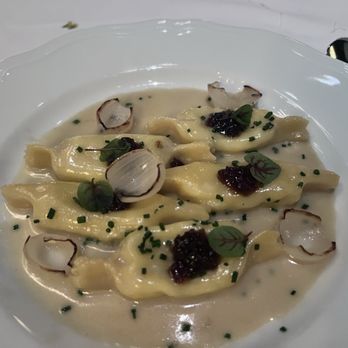 Selby's - Strachinno caramelle (cheese pasta first course) this is the best course from a 3 course meal. - New American Near Me - Redwood City, California Selby's - Strachinno caramelle (cheese pasta first course) this is the best course from a 3 course meal. - New American Near Me - Redwood City, California