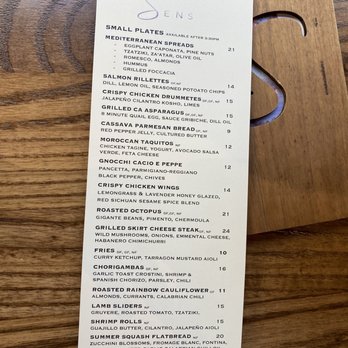 Sens Restaurant - pg 1 of Menu as of June 2022 - Venues & Event Spaces Near Me - San Francisco, California Sens Restaurant - pg 1 of Menu as of June 2022 - Venues & Event Spaces Near Me - San Francisco, California