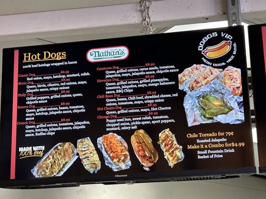 Menu photo 3 Dogos VIP Albuquerque, NM