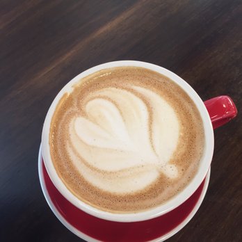 Ragamuffin Coffee Roasters - Almond milk mocha  the cups are beautiful - Coffee Roasteries Near Me - Thousand Oaks, California