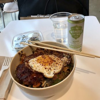 Brightwok Kitchen - Earth curry fire with local mushrooms and sweet potato fritter. - Asian Fusion Near Me - Chicago, Illinois