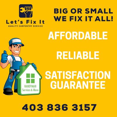 LET’S FIX IT - Updated March 2026 - 16 Photos - Calgary, Alberta ...