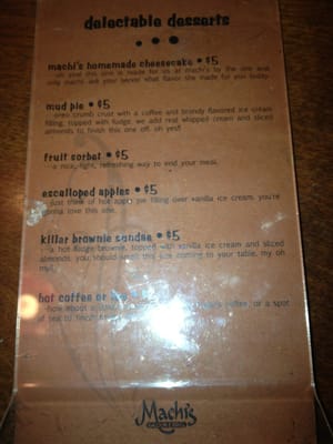 Menu photo 8 Machi's Saloon & Grill Elko, NV Menu photo 8 Machi's Saloon & Grill Elko, NV