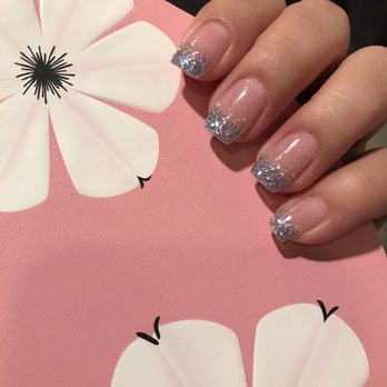 Cutie Nails  Spa - Ombré glitter gel polish - Nail Salons Near Me - Flagstaff, Arizona