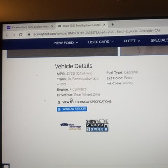 Raceway Ford - More about the car - Car Dealers Near Me - Riverside, California