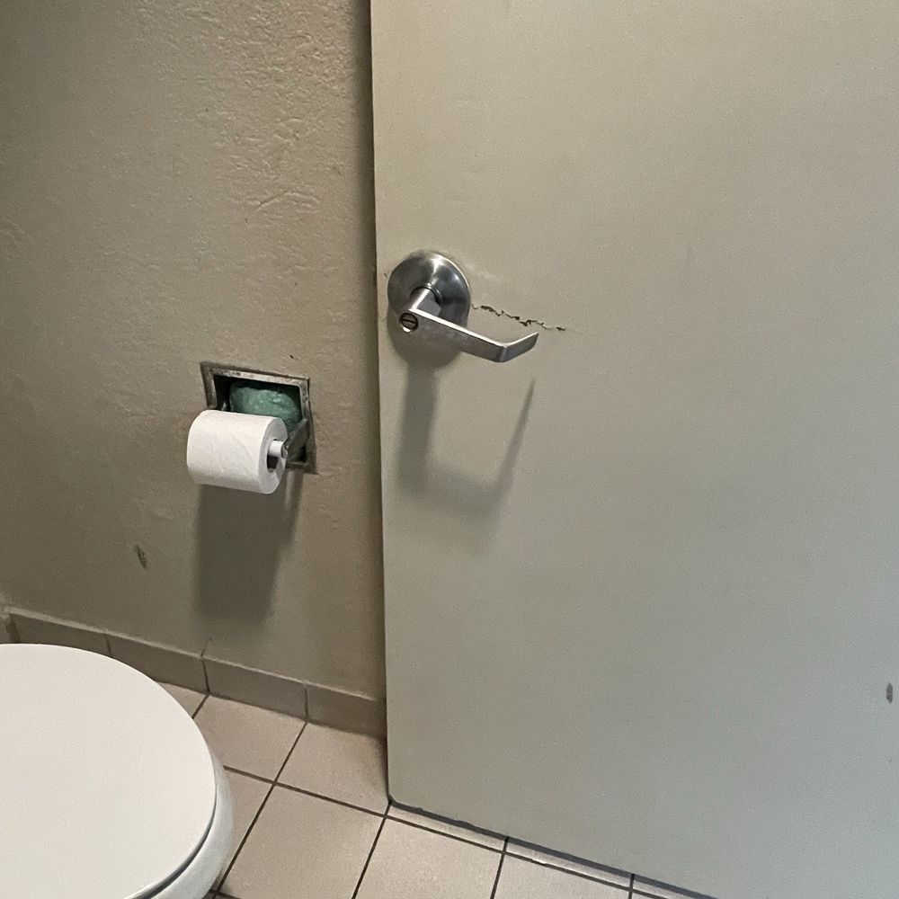 Super 8 by Wyndham Baytown - Stains and damage to door handle area. - Hotels Near Me - Baytown, Texas Super 8 by Wyndham Baytown - Stains and damage to door handle area. - Hotels Near Me - Baytown, Texas