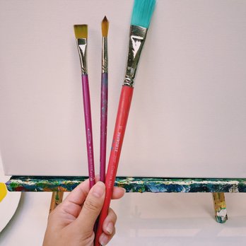 Island Art Party - Brush set - Paint & Sip Near Me