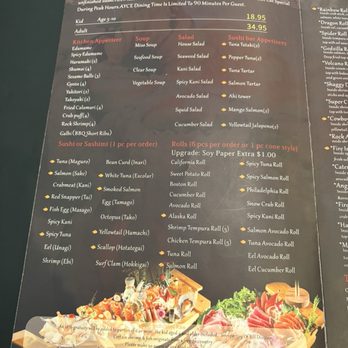 Kimiya - Recent menu - it's alllll good!!!! Trust me :) - Sushi Bars Near Me - McKinney, Texas