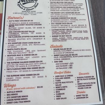 Nettie's - Menu. July 2026 - Southern Near Me - Rahway, New Jersey Nettie's - Menu. July 2026 - Southern Near Me - Rahway, New Jersey