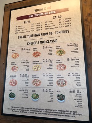 Menu photo 1 MOD Pizza Machesney Park, IL
