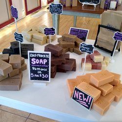 Inside the store.