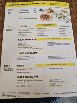 Menu photo 8 California Pizza Kitchen Las Vegas, NV Menu photo 8 California Pizza Kitchen Las Vegas, NV