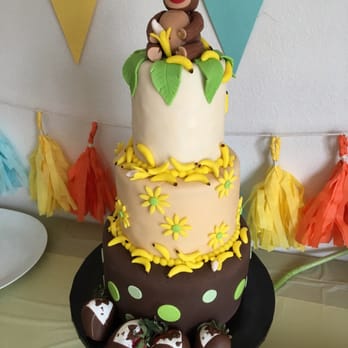 Double E Delights - Monkey themed baby shower cake. - Bakeries Near Me