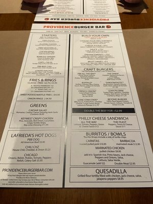Menu photo 4 Providence Burger Bar Providence, RI
